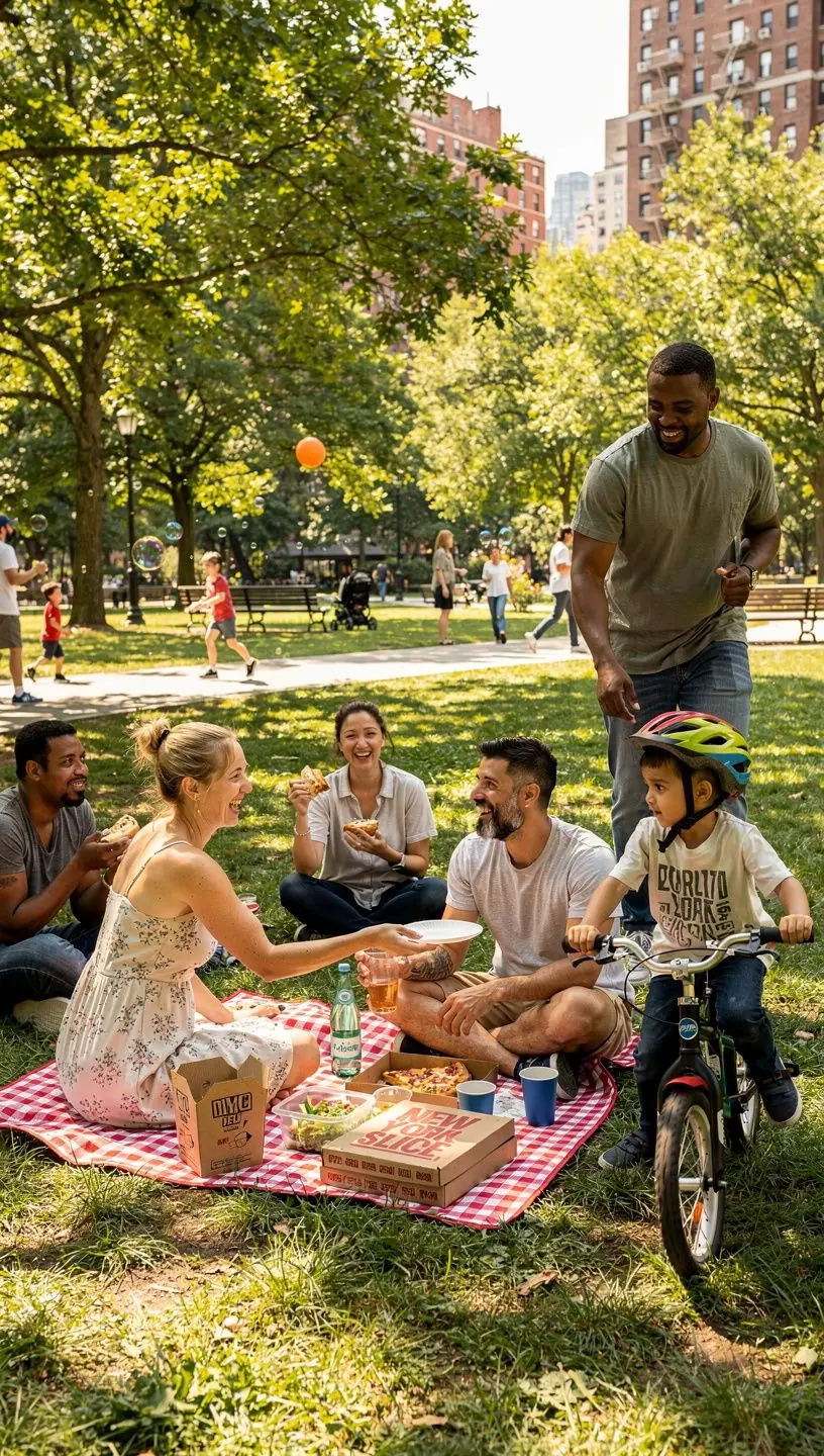 Community members participating in a clean-up event.